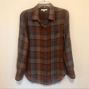 Madewell silk button down